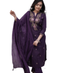 Bloom in Style ?  Cotton Dress with Delicate Embroidery & Print(XL)